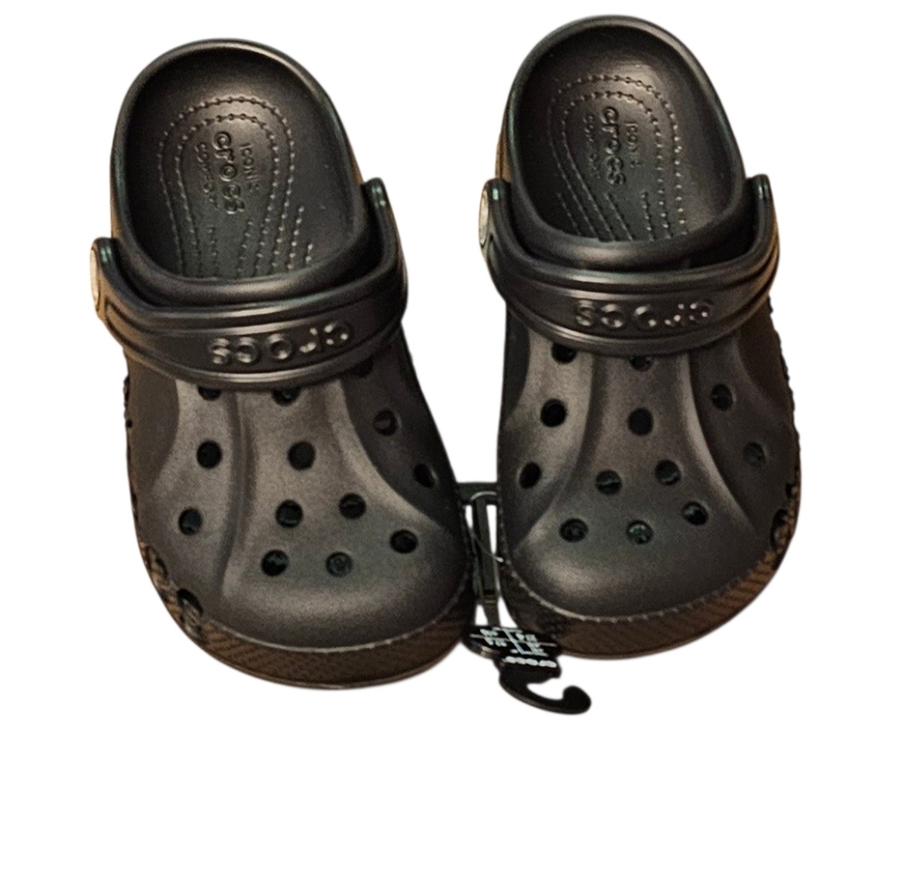 Crocs Baya Clogs Crocs Clogs Black Unisex Toddler Kid's Size 10 NEW
